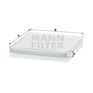 Фильтр салона MANN-FILTER CU 2131